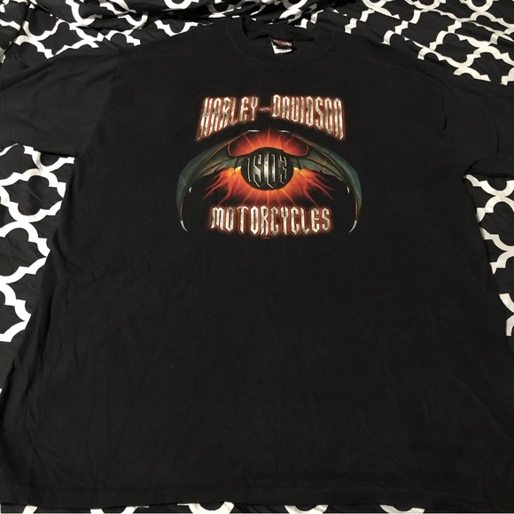 Harley Davidson Motorcycles Black T Shirt Sz XL Bergdale Albert Lea Minnesota - Picture 5 of 5